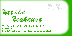 matild neuhausz business card